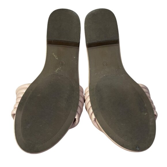 Loft Slide Sandal Pink Slip-on Size 8 Straps Low Block Heel - Picture 8 of 9